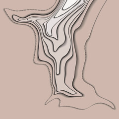 Map line of topography. Mountain hiking.Topographic map concept with space for your copy. 3D Cartography concept background. Map mockup infographics. World map Template.