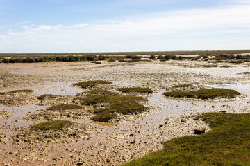 Tavira, Portugal. The Ilha de Tavira, an island in the Ria Formosa natural park