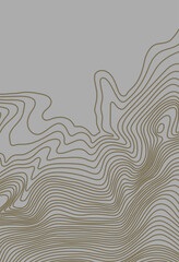 Map line of topography. Mountain hiking.Topographic map concept with space for your copy. 3D Cartography concept background. Map mockup infographics. World map Template.