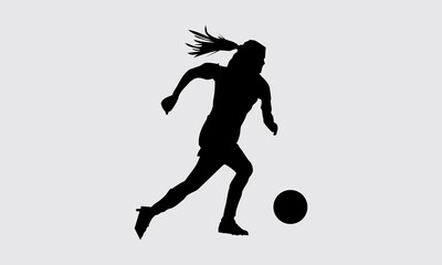 Female soccer player. Woman player
