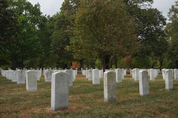 Tombstones at Arlington National Cemetery
