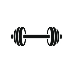 Dumbbell simple vector icon design