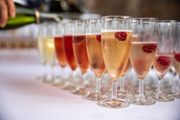 Champagne framboises