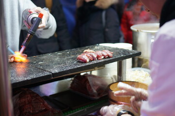 Fototapeta premium 전주 야시장 음식들