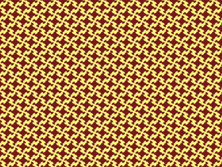 Fondo con patrones dorados elegantes sobre fondo rojo para navidad.