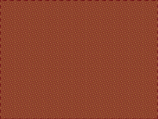 Fondo de patrón en espiral dorado sobre fondo rojo.