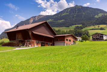 Lungern Old medieval village in the swiss alps.