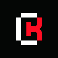 Obraz premium vector logo K alphabet KC icon illustration