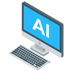 
Ai software vector in isometric design 
