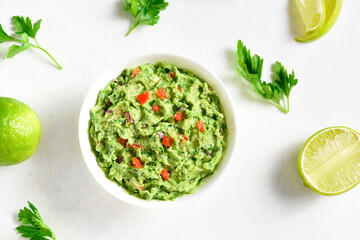 Guacamole dip in bowl