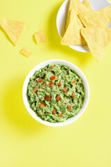 Guacamole dip in bowl