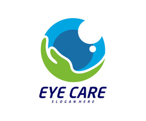 Eye care logo design vector template, Creative eye logo concept, Icon symbol, Illustration