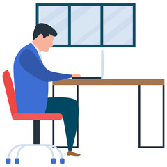 
Flat business deal illustration vector 
