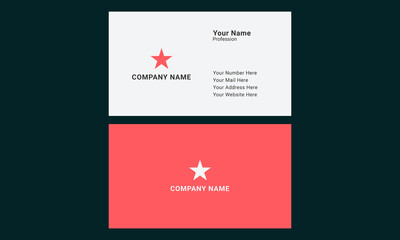Modern And Creative Double-Sided printable Business Card Design.
Horizontal layout, vector illustration. 