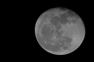 Closeup of full moon
