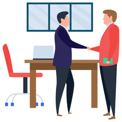 
Coworking people illustration vector 
