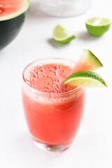 Watermelon juice in a glass