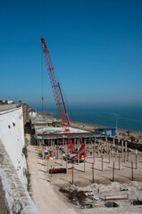 Ramsgate, Kent, England, UK. 2020. Building development of apartments and shops  in mid...