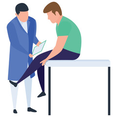 
Muscle therapy illustration in vector design.
