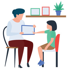 
Muscle therapy illustration in vector design.
