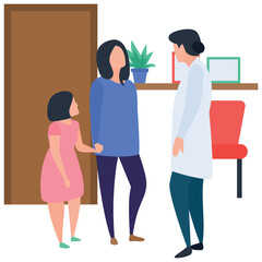 
Child specialist  illustration vector design.
