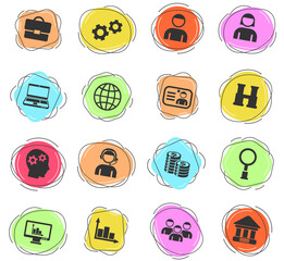 management icon set