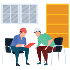 
Vector design of project consultation illustration.
