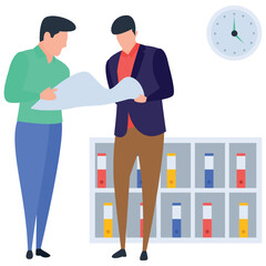 
Vector design of project consultation illustration.
