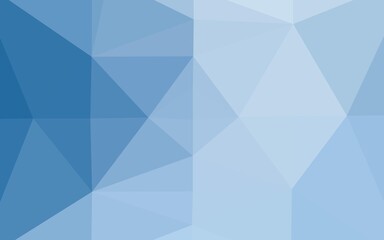 Light BLUE vector triangle mosaic texture. Creative illustration in halftone style with gradient. Elegant pattern for a brand book.