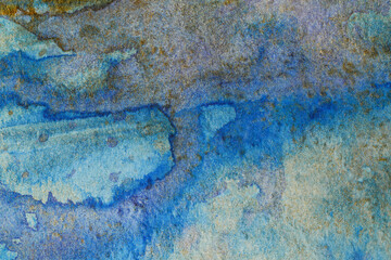 Abstract grunge paint on paper, stains, stains, texture.