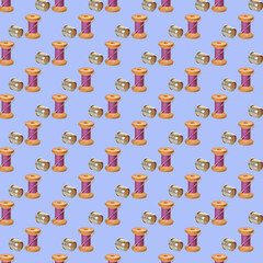 A repeating pattern of thread