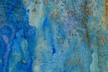 Abstract grunge paint on paper, stains, stains, texture.