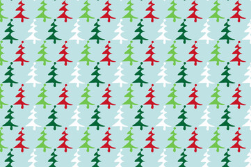 Simple christmas tree pattern design. suitable for wallpapers and backgrounds