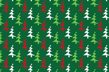 Simple christmas tree pattern design. suitable for wallpapers and backgrounds