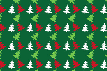 Simple christmas tree pattern design. suitable for wallpapers and backgrounds