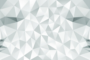 Polygonal abstract white face on a white background. Low poly design. Creative geometric pattern. 3d vector illustration. 