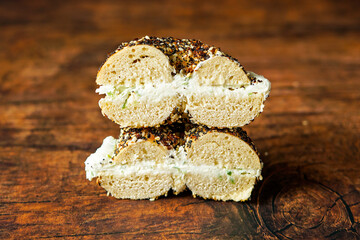 Bagel and cream cheese