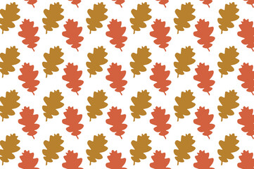Simple autumn leaf pattern design. suitable for wallpapers and backgrounds