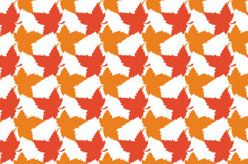 Simple autumn leaf pattern design. suitable for wallpapers and backgrounds