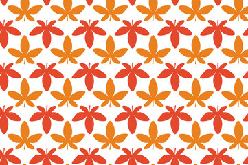 Simple autumn leaf pattern design. suitable for wallpapers and backgrounds