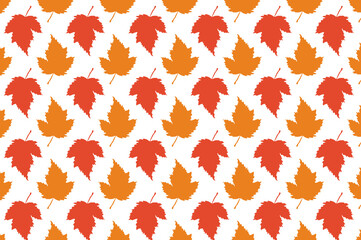 Simple autumn leaf pattern design. suitable for wallpapers and backgrounds