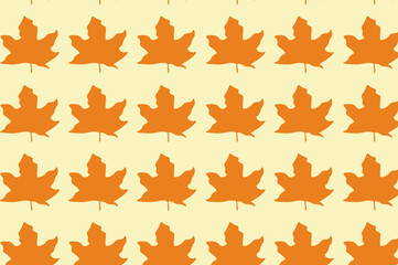 Simple autumn leaf pattern design. suitable for wallpapers and backgrounds