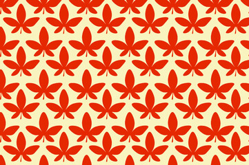 Simple autumn leaf pattern design. suitable for wallpapers and backgrounds