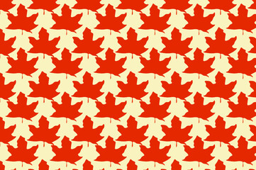 Fototapeta premium Simple autumn leaf pattern design. suitable for wallpapers and backgrounds