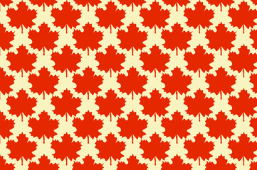 Simple autumn leaf pattern design. suitable for wallpapers and backgrounds