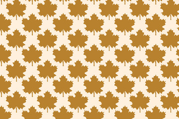 Simple autumn leaf pattern design. suitable for wallpapers and backgrounds
