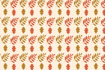 Simple autumn leaf pattern design. suitable for wallpapers and backgrounds