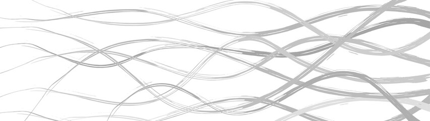 Abstract background of wavy intertwining lines, gray on white