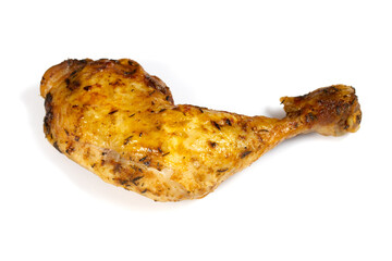 cuisse de poulet isolé sur un fond blanc