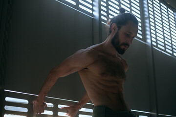 guy with a beautiful full body posing